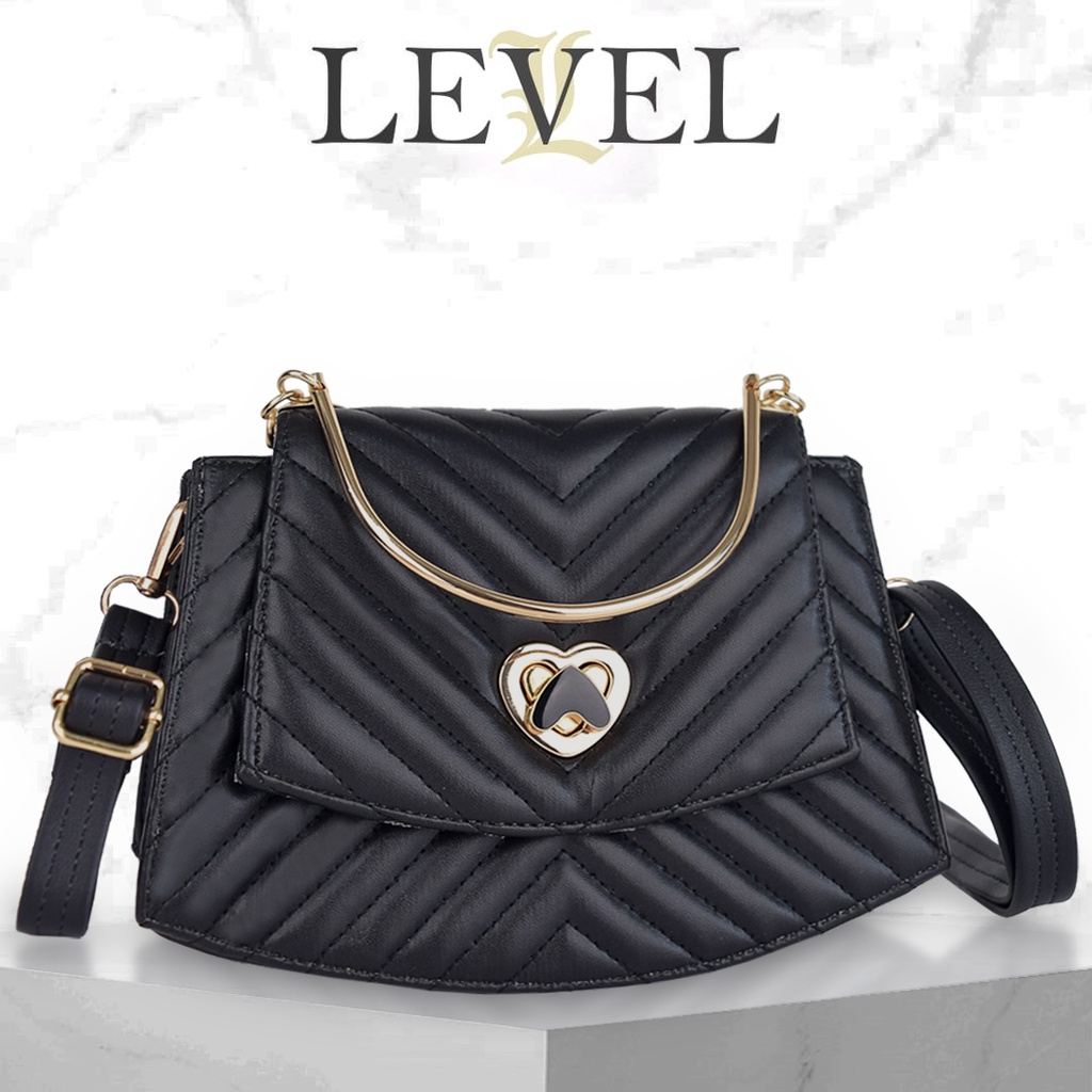 Lovilevel - Tas Selempang Wanita Level Lavy Fashion Korea Import