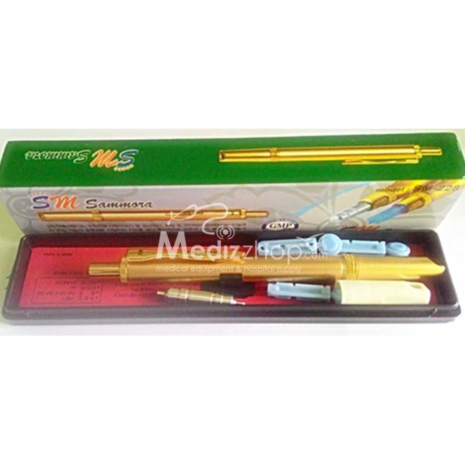 Pen Bekam Sammora Gold / Pen Lancet Sammora Gold