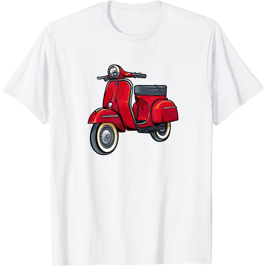 Baju Kaos Dewasa Italian Biker Bike Rider Motorcycle Love Italy Scooter T-Shirt