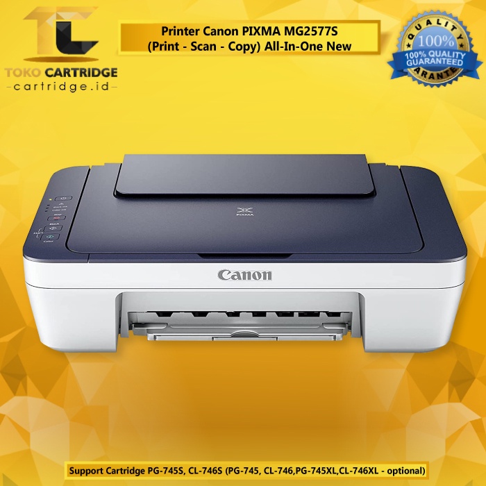 Canon MG2577s All In One Inkjet Printer Multifunction Scan Copy Print Pengganti MG2570S