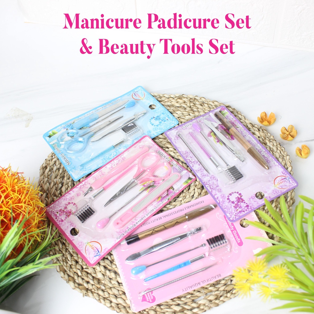 Beauty Tools Set / Alat Kecantikan 5in1 / Menicure Pedicure Set