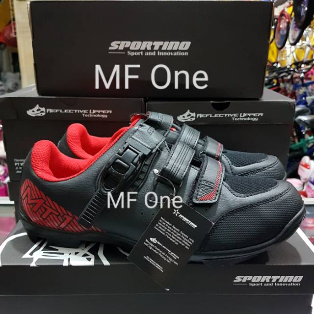 Sepatu Cleat MTB Sportino MT1 Black Red