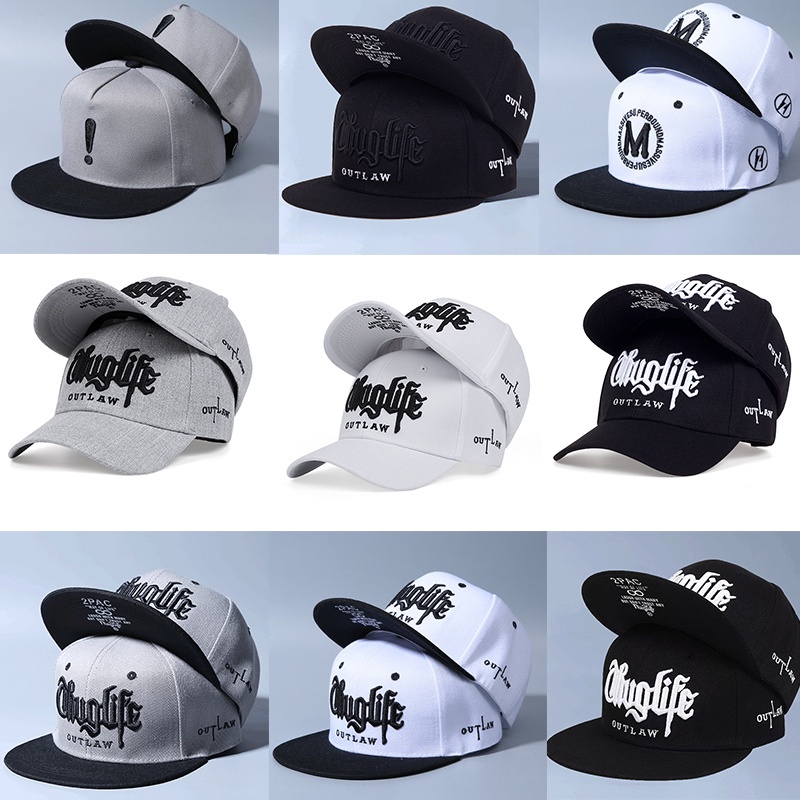 2pac Topi Snapback Motif Bordir Kaktus Gaya Hip Hop Untuk Pria