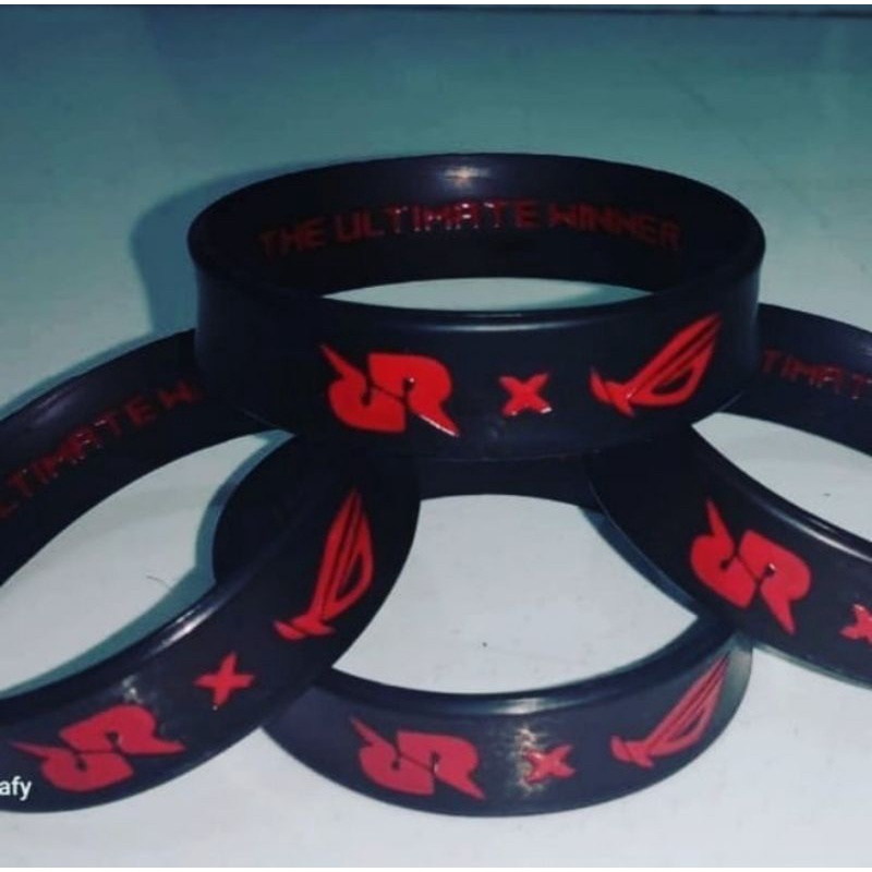 Gelang karet custom min.100 pcs(hrg sudah termasuk biaya mold)