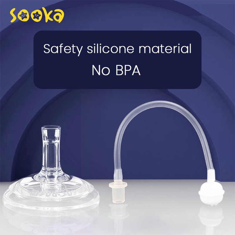 SOOKA Sillicone Nozzle Set - Sedotan/dot BPA FREE untuk botol susu bayi anti-flatulence SK-ECB1079