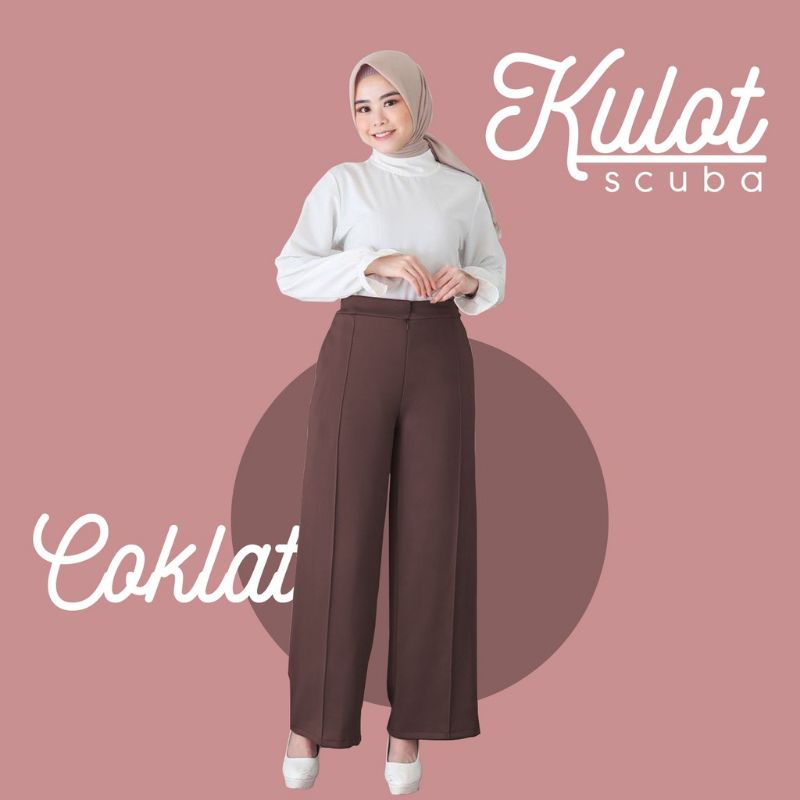 CELANA KULOT SCUBA SIZE JUMBO L-XXXL / KULOT JUMBO WANITA
