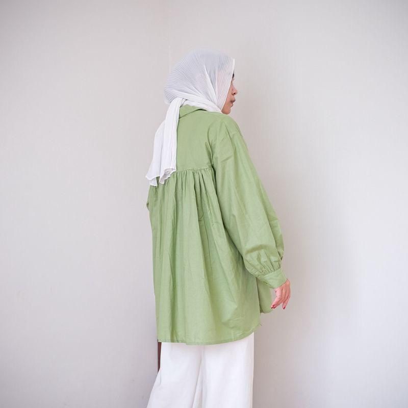 SANGRILA BLOUSE KEMEJA PREMIUM RAYON ORIGINAL100% HIGH QUALITY100%