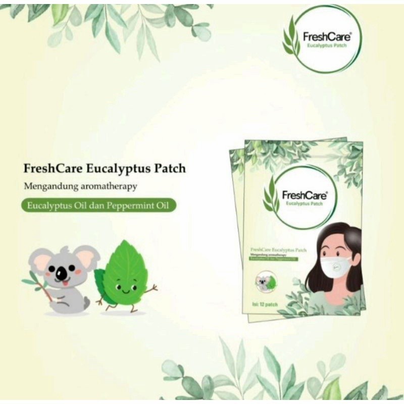 Freshcare Eucalyptus Patch (1 sachet isi 12 Patch) Fresh Care Tempel Di Masker Eucalytus Patch viral