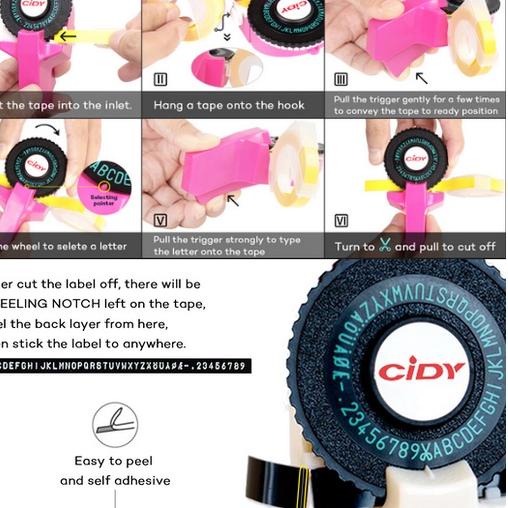 

✅Fyp on TOOL MOTEX Mesin Pembuat Label Manual Mini Portabel Diy 3d Embossing Label Writer Bahan Plastik Pvc 9mm Label Huruf