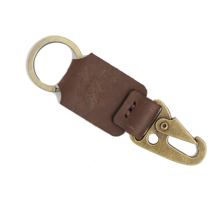 GANTUNGAN KUNCI KULIT SAPI CRAZYHORSE - LEATHER KEYCHAIN COKLAT