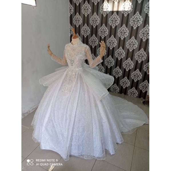 SALE GAUN PENGANTIN EKOR Barbie Crinolin Petticoat Petikut Akad Kebaya Pengantin Mewah Gotic Gotik