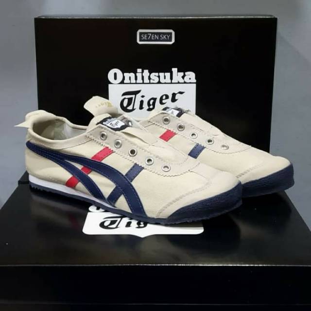 onitsuka tiger cream navy