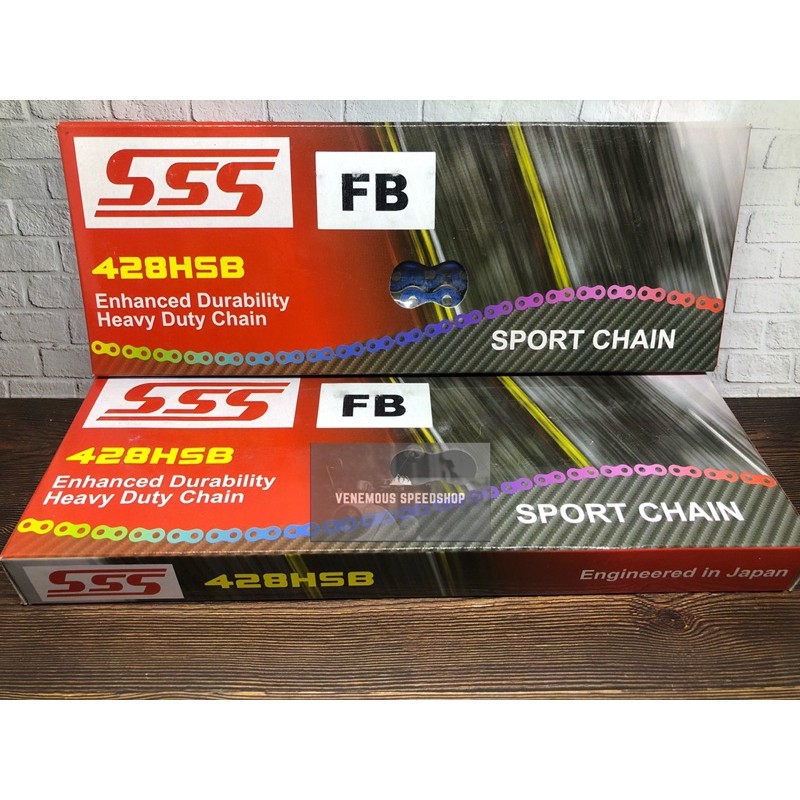 Rantai HSB 428-130L Warna Biru-Blue