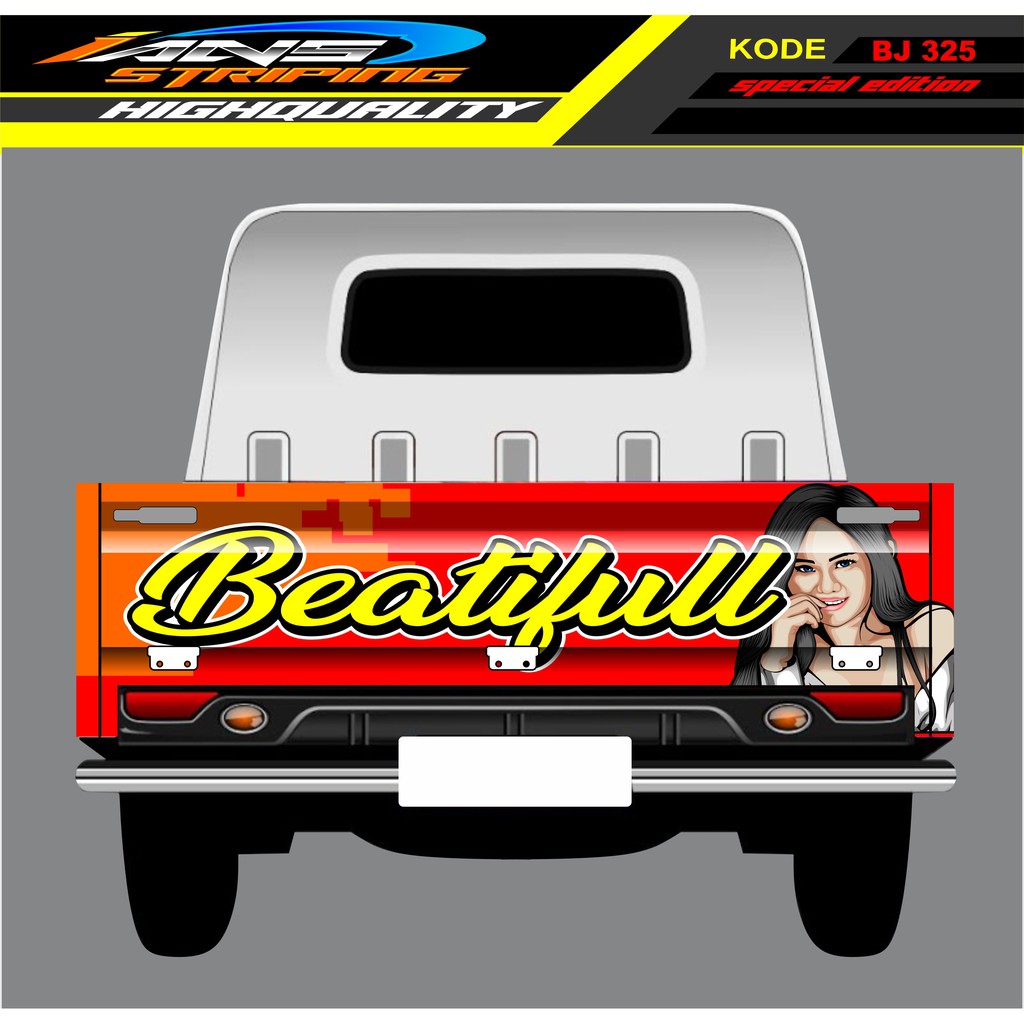 STICKER GRANMAX PICK UP / STIKER BAK BELAKANG MOBIL GRANMAX / DECAL STICKER GRANMAX