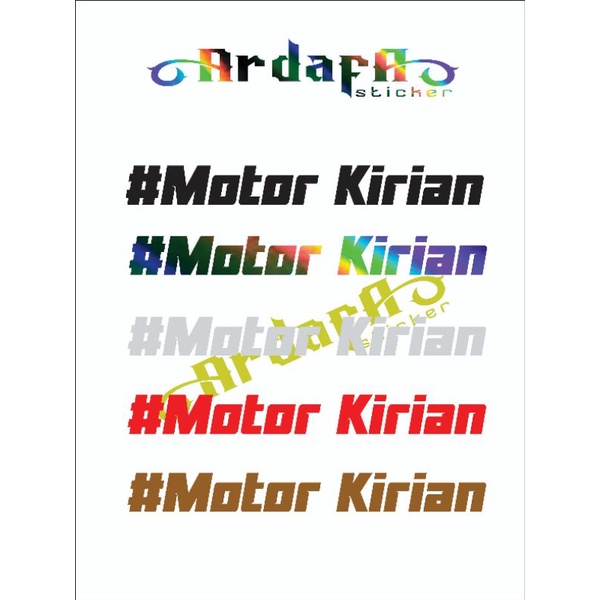 Sticker motor kirian stiker cutting