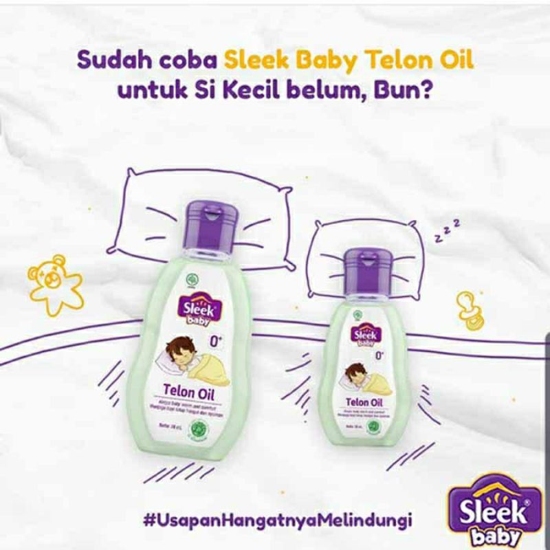 Minyak Telon Sleek Baby Telon oil 30ml / 70ml minyak telon Hangat untuk Bayi 30 70 ml