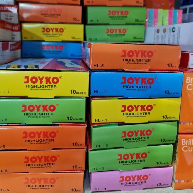 

stabilo/highlighter/penanda berwarna joyko HL1-5
