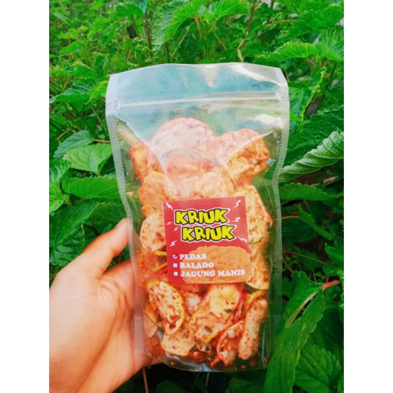 

Krupuk seblak (Pedas) kriuk kriuk 100gram