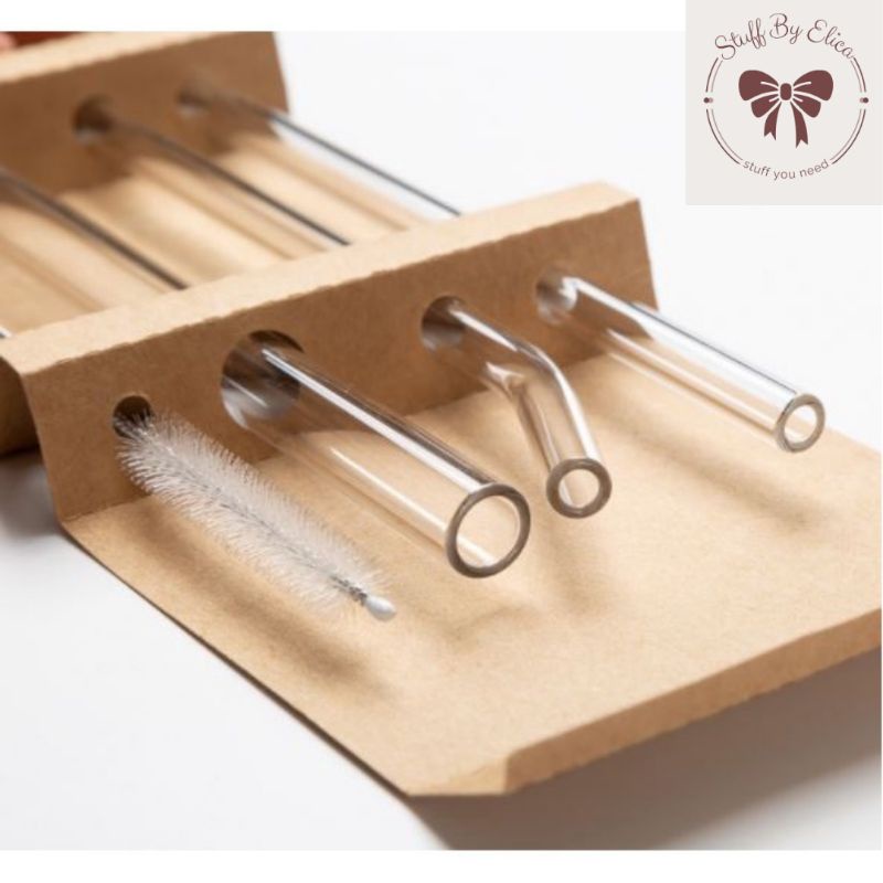 Sedotan Kaca straw boba food grade