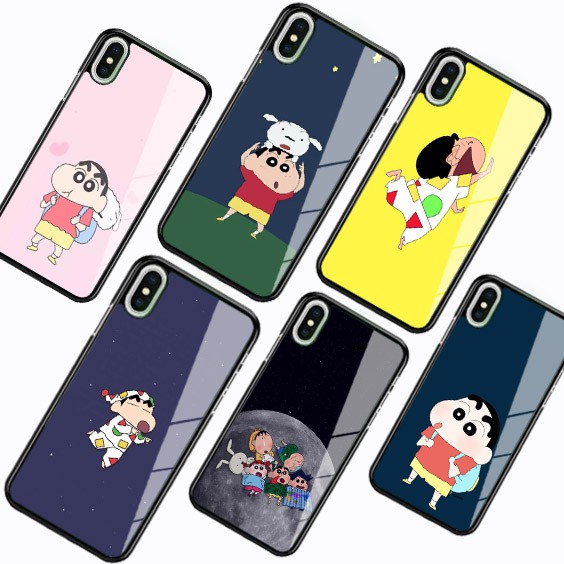 [P106] Sinchan Phone Case Glossy For Oppo Vivo Xiaomi Realme Iphone Samsung