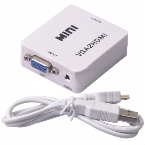 Hot VGA2HDMI Mini VGA to HDMI Converter with 1080P A   udio