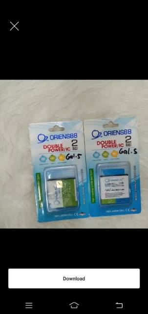 Baterai Double Power Oriens For Tipe Samsung Galaxy S