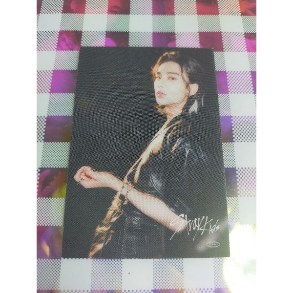 (BOOKED) Photocard Stray kids Hyunjin Tower Record Benefit Scars/ Clear Card POB Torec