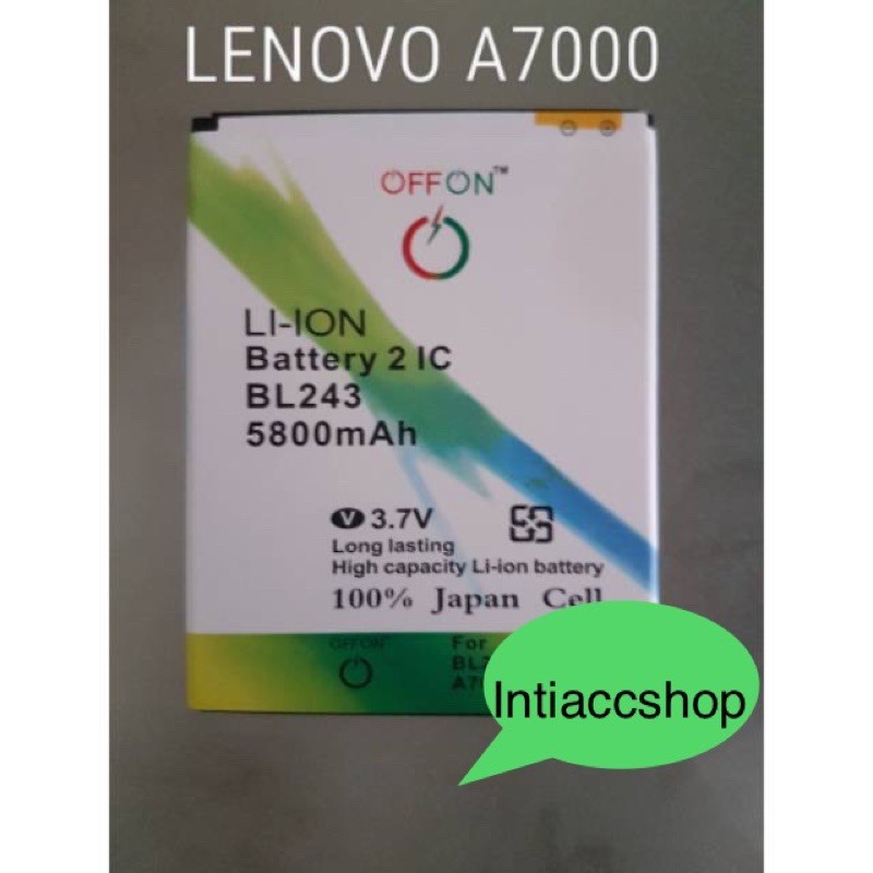 BATERAI BATTERRY DOUBLE POWER OFFON LENOVO A7000 A7700 A7000plus K50 K3note