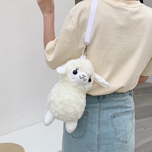 ALPACA PLUSH SLING BAG CUTE KOREAN STYLE