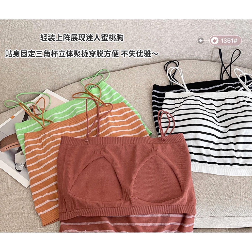 SEXYLADIES Tanktop wanita import salur garis garis korean style kamisol