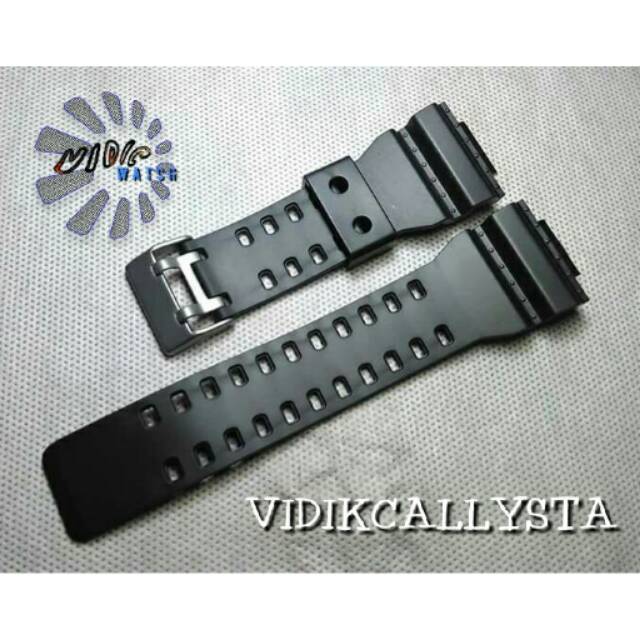 STRAP CASIO / TALI CASIO G-SHOCK GSHOCK GA 120 / GA120 / GA-120 HITAM DOOP PREMIUM