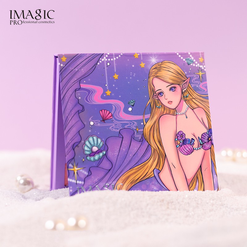 (READY &amp; ORI) IMAGIC Mermaid Series Makeup Palette EY333 EY334 Ungu/Hitam