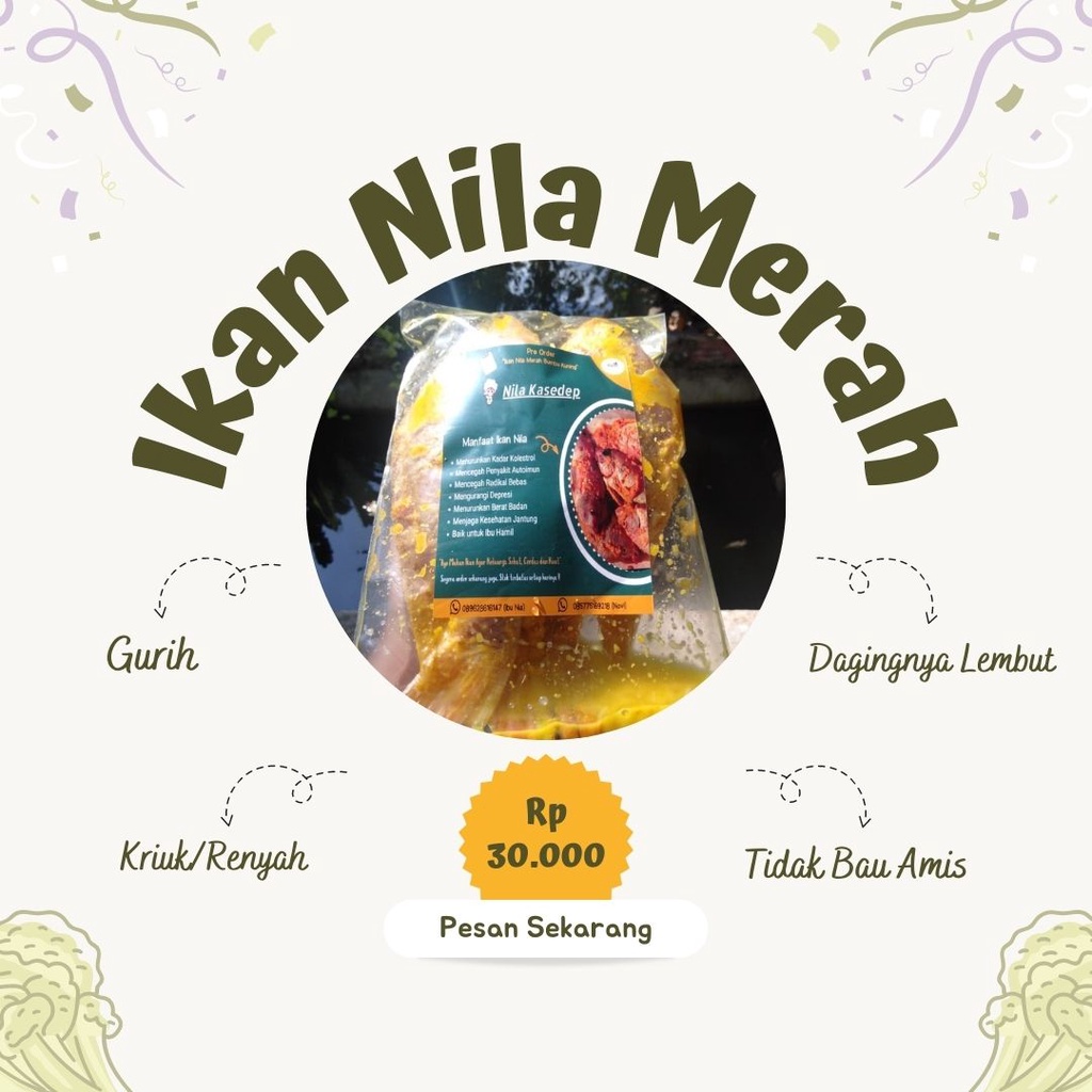 

IKAN NILA MERAH IKAN NILA HITAM BUMBU/ORIGINAL (Ready To Cook)