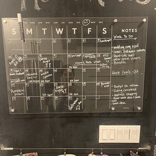 CUSTOM PAPAN ACRYLIC / AKRILIK SPOTIFY PLANNER BOARD MONTHLY / WEEKLY