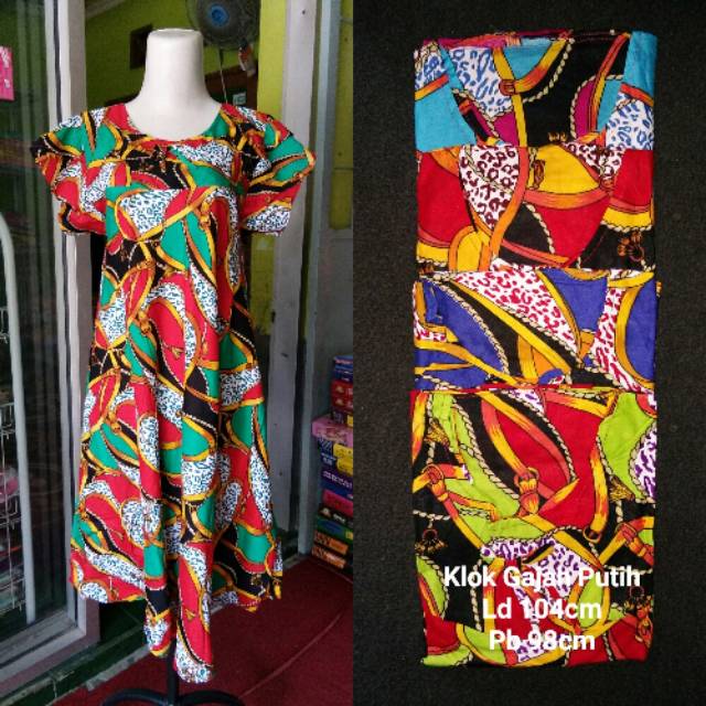 Daster Klok Gajah Putih