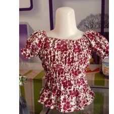 top sabrina anak baju kerut bali kerut anak