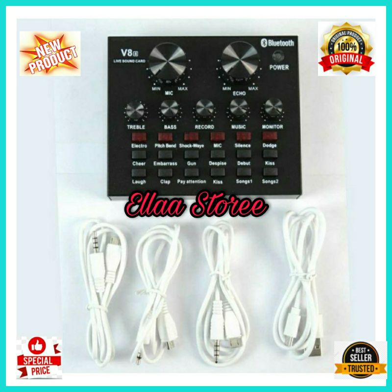 Sound Card TaffStudio V-8s Bluetooth Soundcard TaffStudio V - 8s Ori