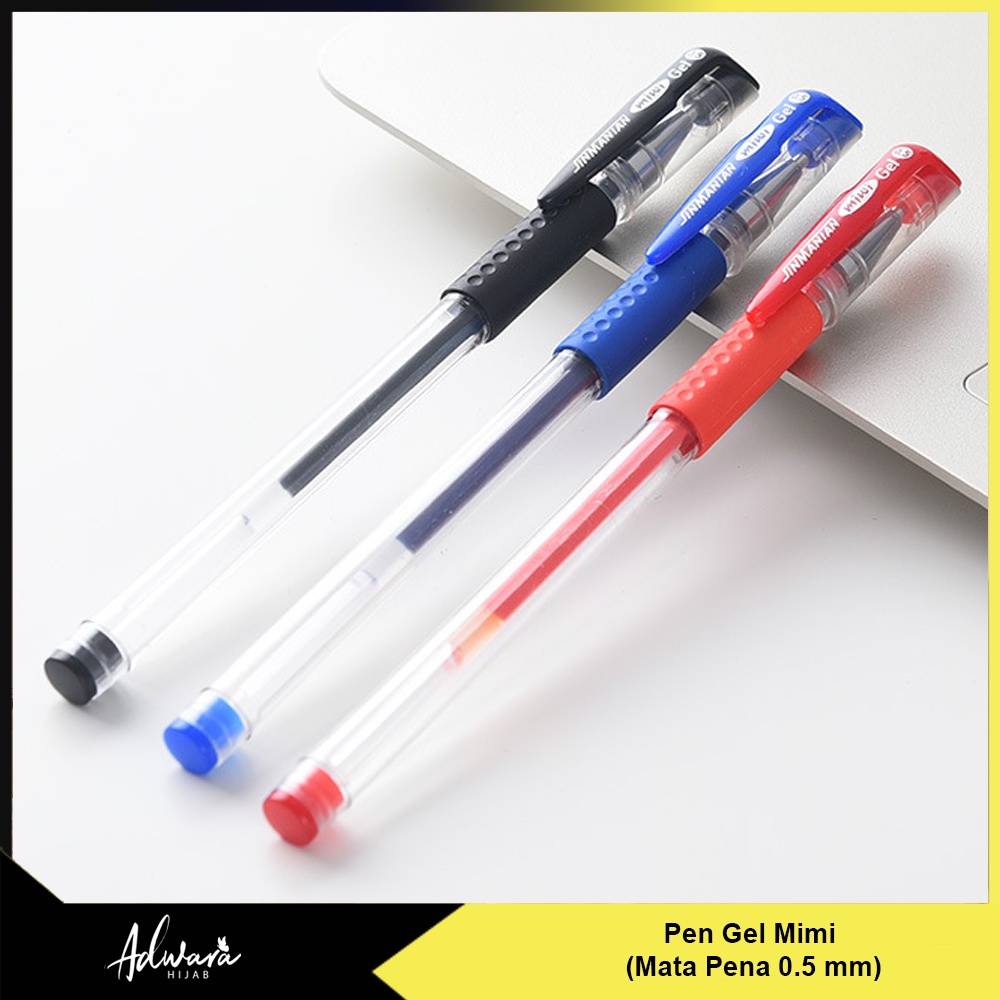 Pulpen Gel Mimi 0.5 mm / Pena Gel Import Murah (Tersedia Refill)