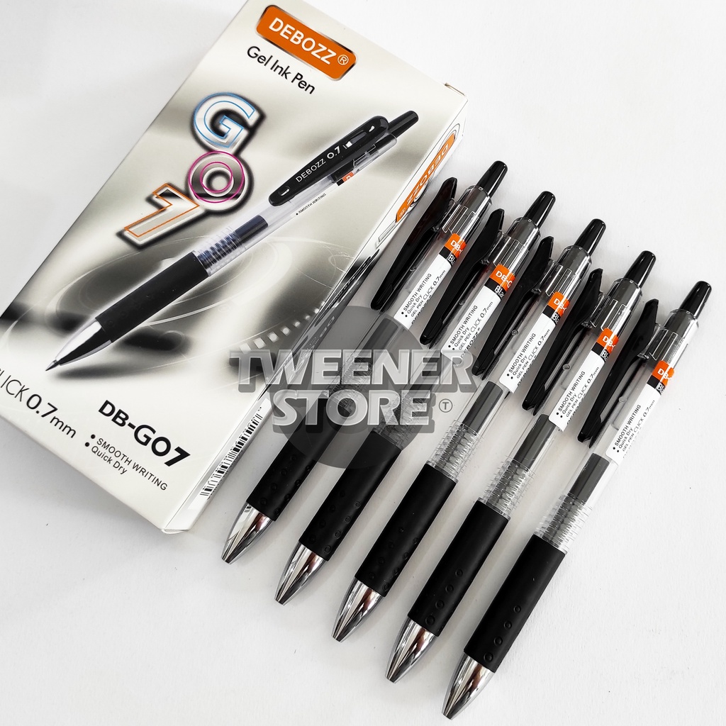 

(1PCS) Debozz DB-G07 Gel Ink Pen 0.7mm | Tinta Hitam | Ballpoint Pulpen