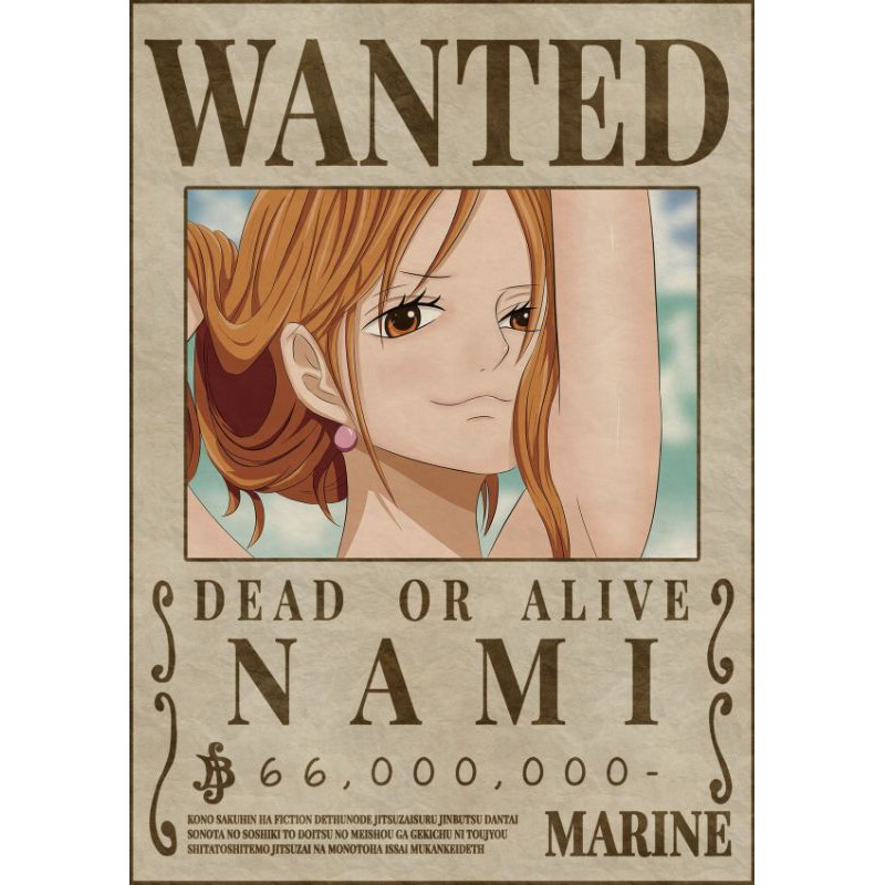 [BAYAR DITEMPAT] 1 Set Poster dan satuan Wanted One Piece-3