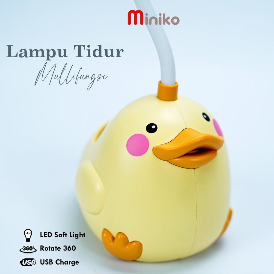 Lampu meja belajar/Lampu tidur  kode CS28 _1 dan CS28 _3 - Model Bebek LED Lucu MINIKO