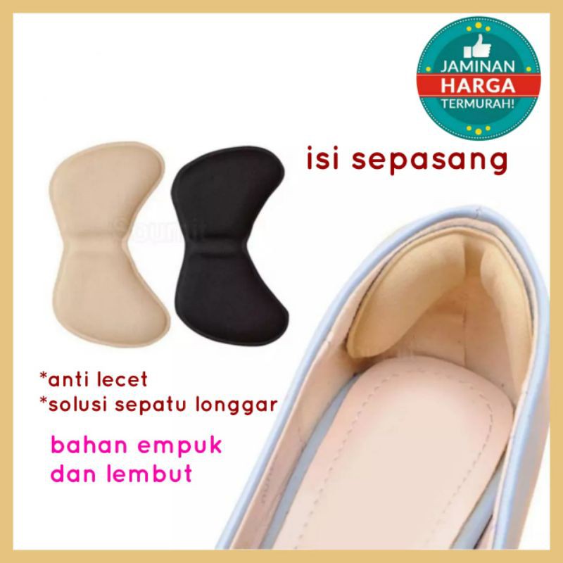 1 Pasang Insole Busa Pelindung Tumit Bahan Premium / Sol Anti Lecet Luka