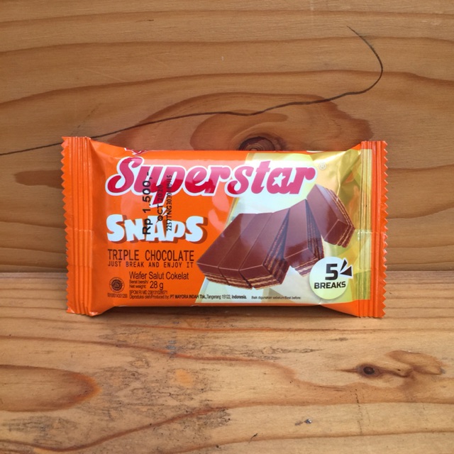 

Superstar Snaps Wafer Coklat 28gr