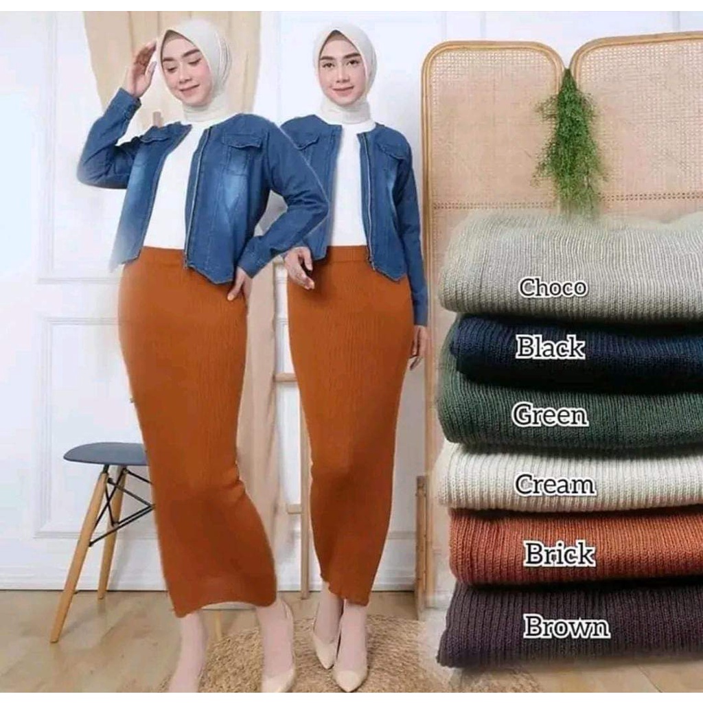 ROK SPAN PLISKET/ROK PLISKET SPAN/ROK SPAN PLISKET LIDI/rok plisket span lidi/rok knited/Rok Rajut S