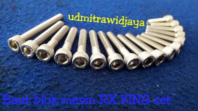 Baut blok mesin RX KING set