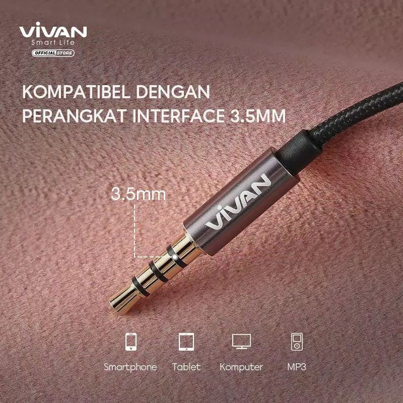 WIRED headset earphone Vivan Q10 q11 q11s