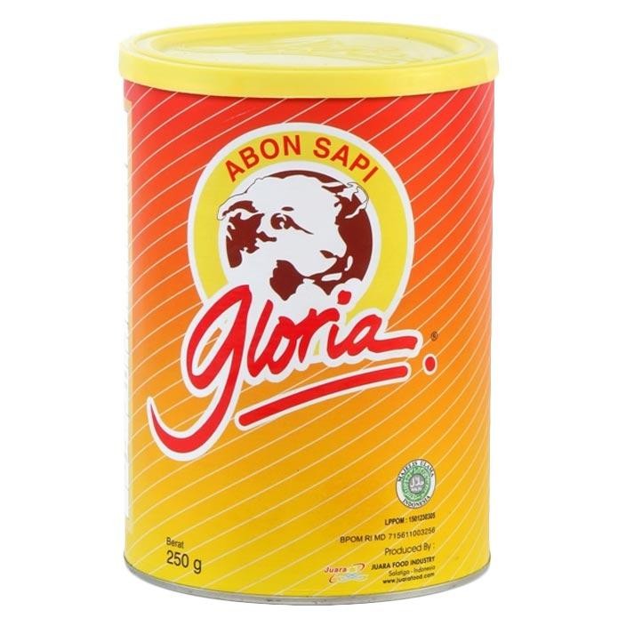 Abon Sapi Gloria Manis 250gr (KALENG) 8992719345652