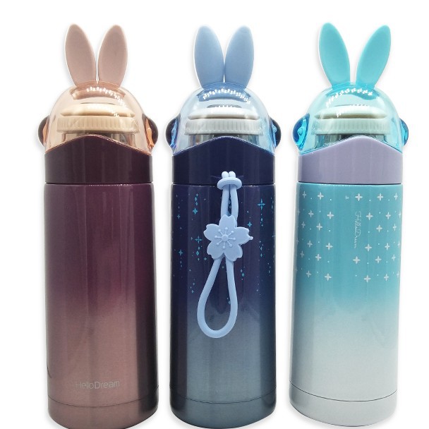 H6065 Termos Colorful Rabbit Vacuum Flask 350ml - Thermos Air Panas