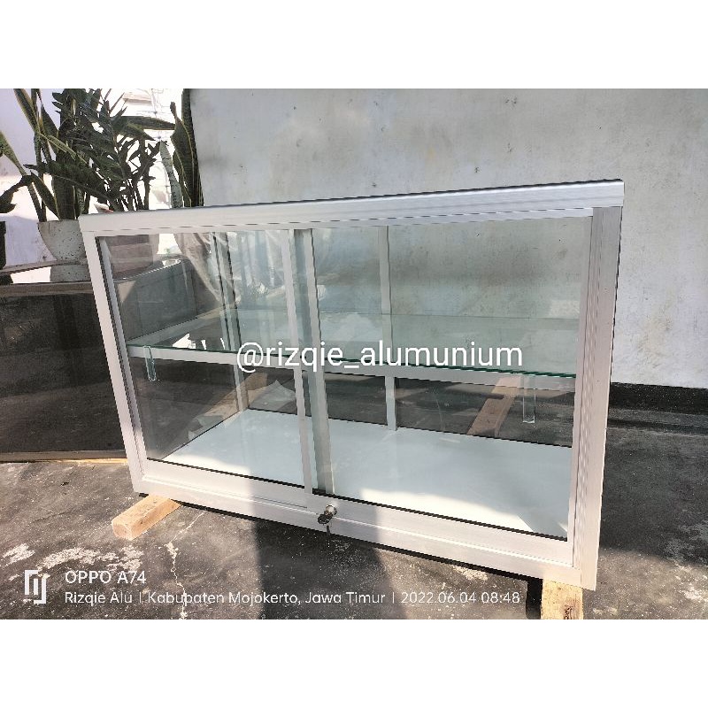 Etalase Kaca Aluminium/Etalase Toko/Etalase Warung