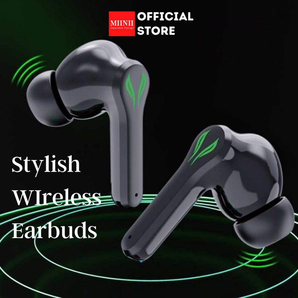 MIINII Headset KW01 Wireless Gaming Earbuds Full Power Mata Iblis